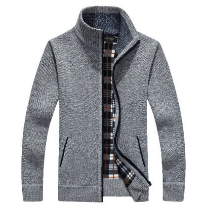 👔【M-3XL】 Velký pánský svetr s volným zipem 2024