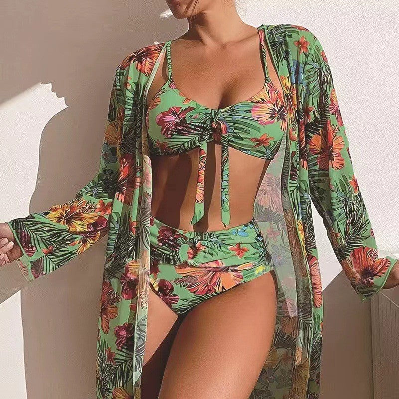 👙【S-2XL】2024 nová módní třídílná sada plavek 3702308