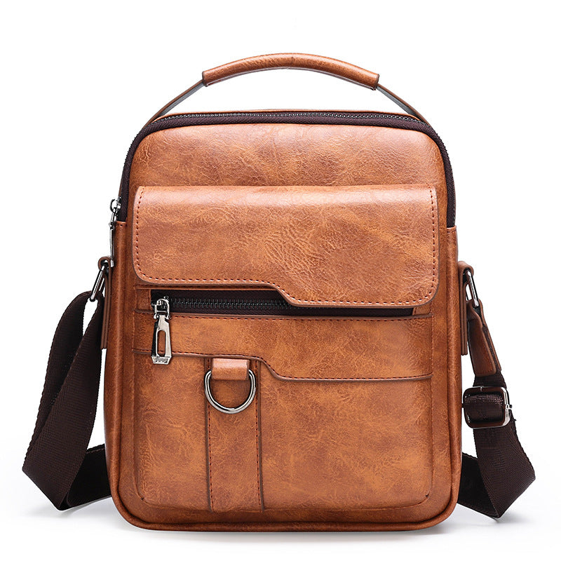 🔥Nova promocija 50% popusta 👜 Moderna in vsakodnevna moška usnjena torba z veliko zmogljivostjo