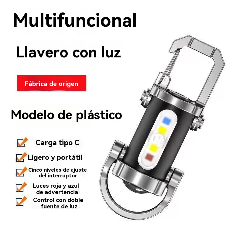 【Compra 1 y llévate 1 gratis】🔥Gran oferta🔥Linterna mini para llave súper brillante e impermeable con salida de 1200 lm