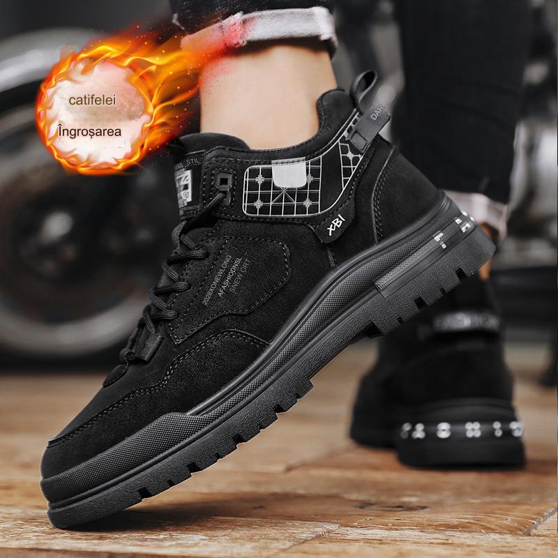 🔥【39-44】👟2024 podzim a zima nové zesílené a sametové ležérní a všestranné módní boty Martin teplé sněhule_3797091