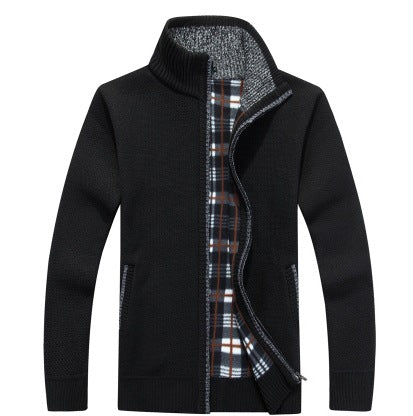 👔【M-3XL】 Velký pánský svetr s volným zipem 2024