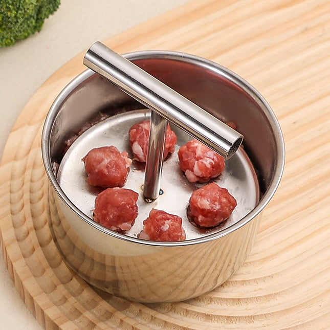 【30%OFF】Herramienta de cocina/molde para hacer albóndigas de acero inoxidable 304 para el hogar, ideal para albóndigas de carne y pescado🍖🐟
