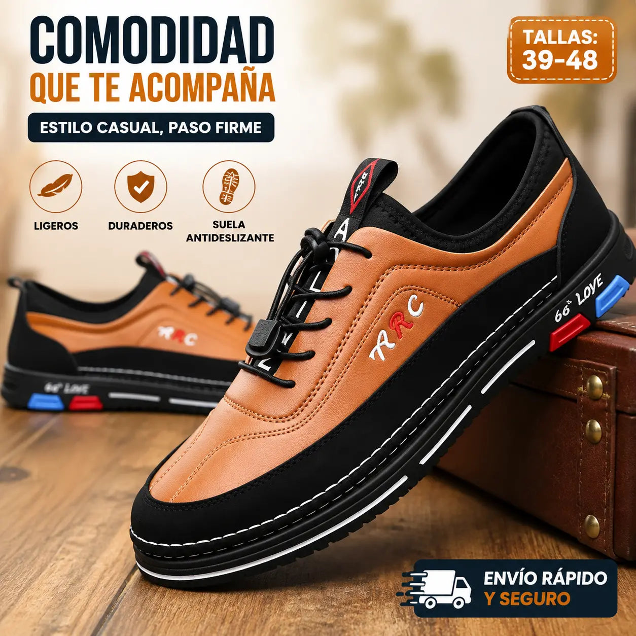 💯🔥🔥【39-48】Los zapatos de negocios casuales para hombre están hechos de cuero impermeable y resistente a las manchas con una suela suave para un uso cómodo.