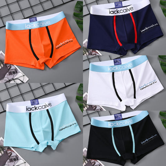 【5 piezas】  Ropa interior de algodón puro suave y cómoda para hombres (M-3XL)