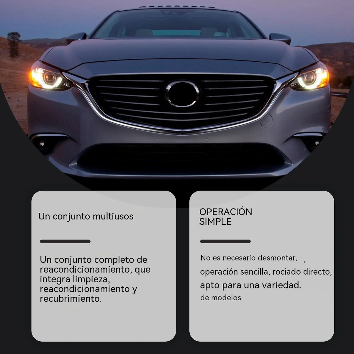 🚗💡Kit de reparación de faros para coches antiguos: restaura la claridad y mejora la visibilidad nocturna.