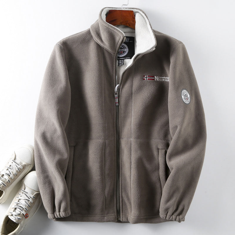 【XS-3XL】Chaqueta de Terciopelo Grueso de Lana para Hombre, Talla Grande, Cálida y Cómoda para Otoño e Invierno【40% de Descuento】