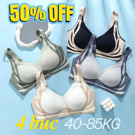 😍【Balení po 4】Bezdrátová podprsenka pro ženy, jednodílná❤️【40-85KG】 3898802