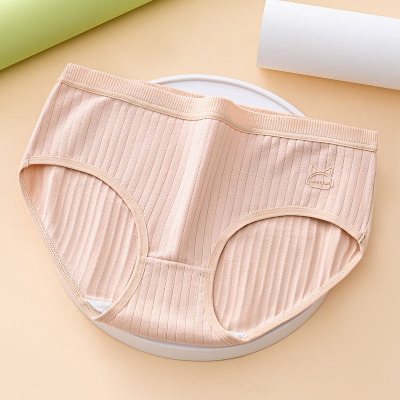 🩲🏆 (7 szt) – Wysokie, bawełniane majtki damskie o wygodnym i oddychającym kroju_4201217