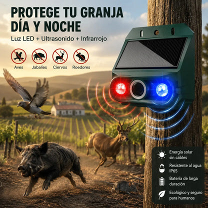 🔥【50% de descuento】🔥Repelente solar ultrasónico para animales para exteriores: puede ahuyentar pájaros y animales.