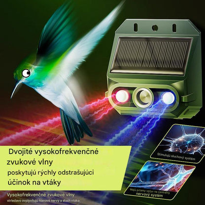 🔥【Compre uno y llévese otro gratis】🔥Repelente solar ultrasónico para animales para exteriores: puede ahuyentar pájaros y animales.