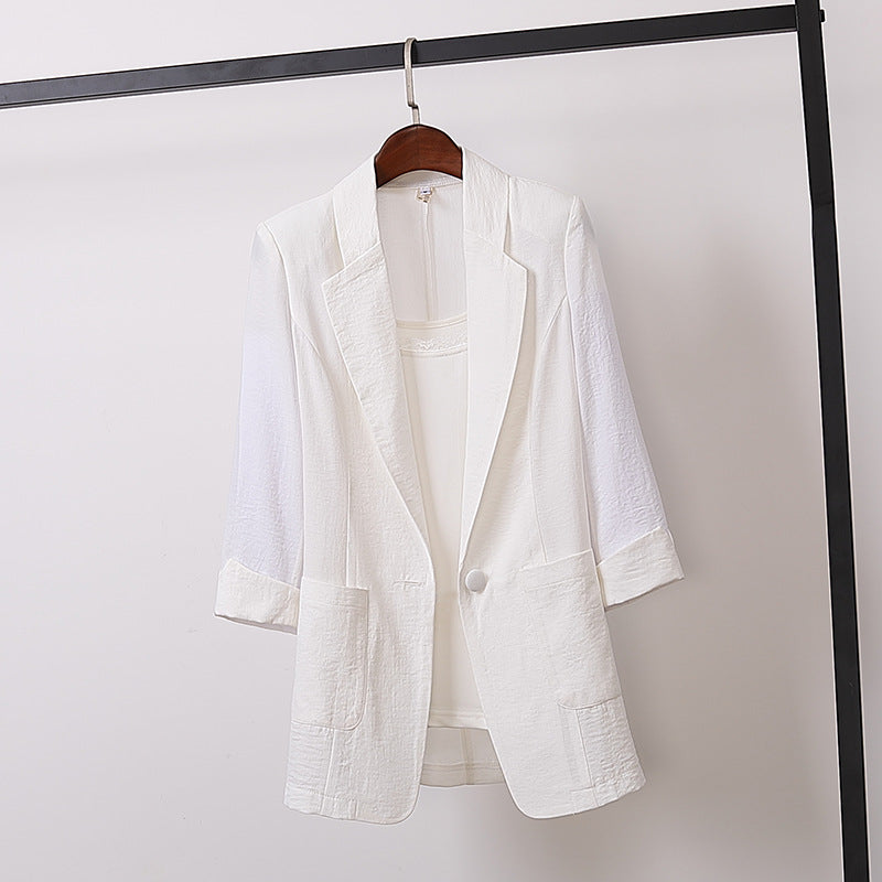 【M-4XL】Nueva chaqueta de talla grande para mujer 2026, informal y versátil.