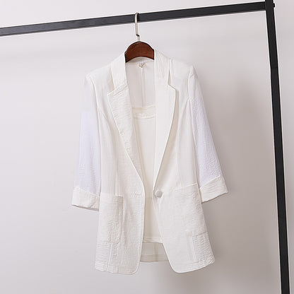 【M-4XL】Nueva chaqueta de talla grande para mujer 2026, informal y versátil.
