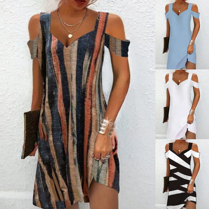 🔥🔥👗Nuevo vestido de moda de verano con estampado y escote en V para 2026
