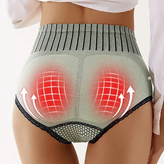 【6 ks】Dámské kalhotky s vysokým pasem Tummy Tuck Panty  3879563