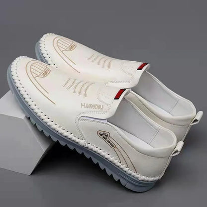 【39-44】Zapatos casuales de cuero genuino para hombre con estilo