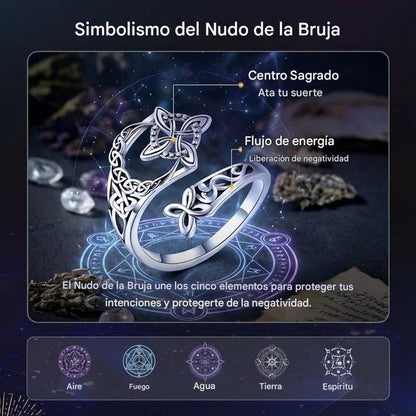 Anillo de nudo celta de plata S925 con compra 1 y llévate 1 gratis