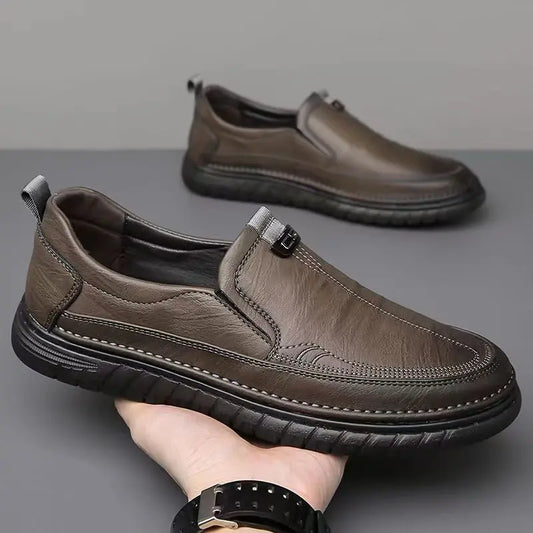 ❤️❤️【39-44】Zapatos casuales de piel, suela suave, antideslizantes