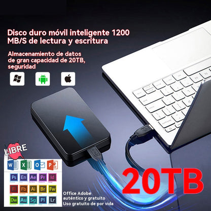 Disco duro móvil de gran capacidad de 20TB + Office original gratis + Adobe_4305232