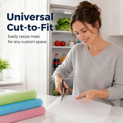 8 piezas por 26 euros-🧊🛡️ Protectores impermeables para estantes de refrigerador — Antideslizantes, fáciles de limpiar y aptos para contacto con alimentos — Mantén los estantes ordenados y frescos ✨