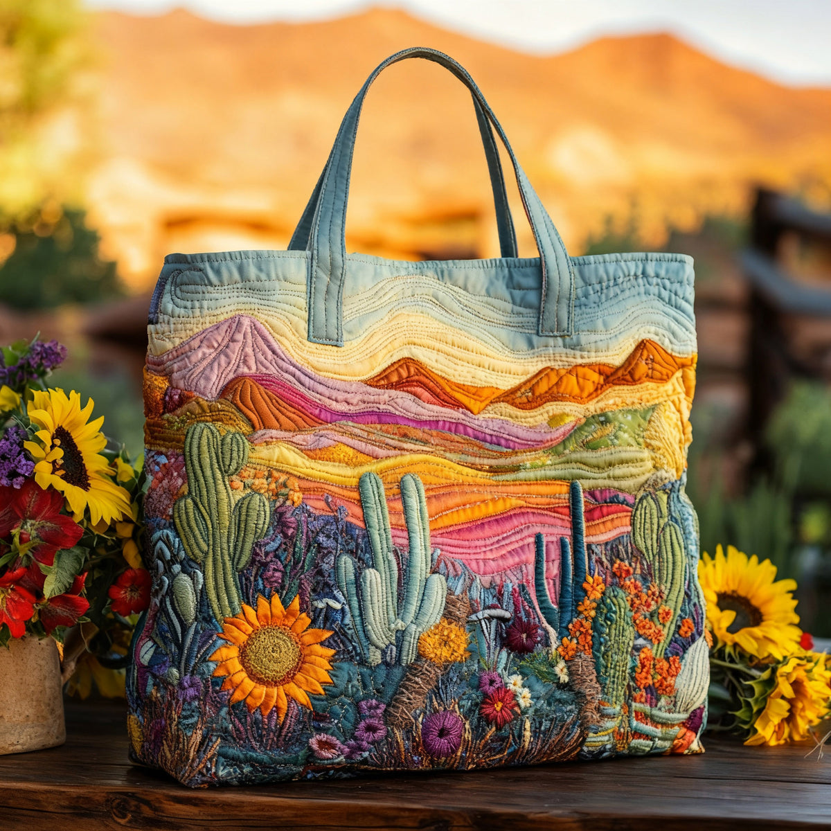 🔥👜 Bolso con estampado floral (43 cm de ancho, 40 cm de alto)
