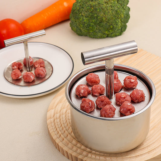 【30%OFF】Herramienta de cocina/molde para hacer albóndigas de acero inoxidable 304 para el hogar, ideal para albóndigas de carne y pescado🍖🐟