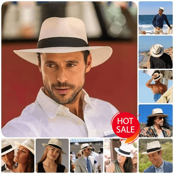 【30% OFF】Sombrero de palma tejido a mano de Ecuador_4274566