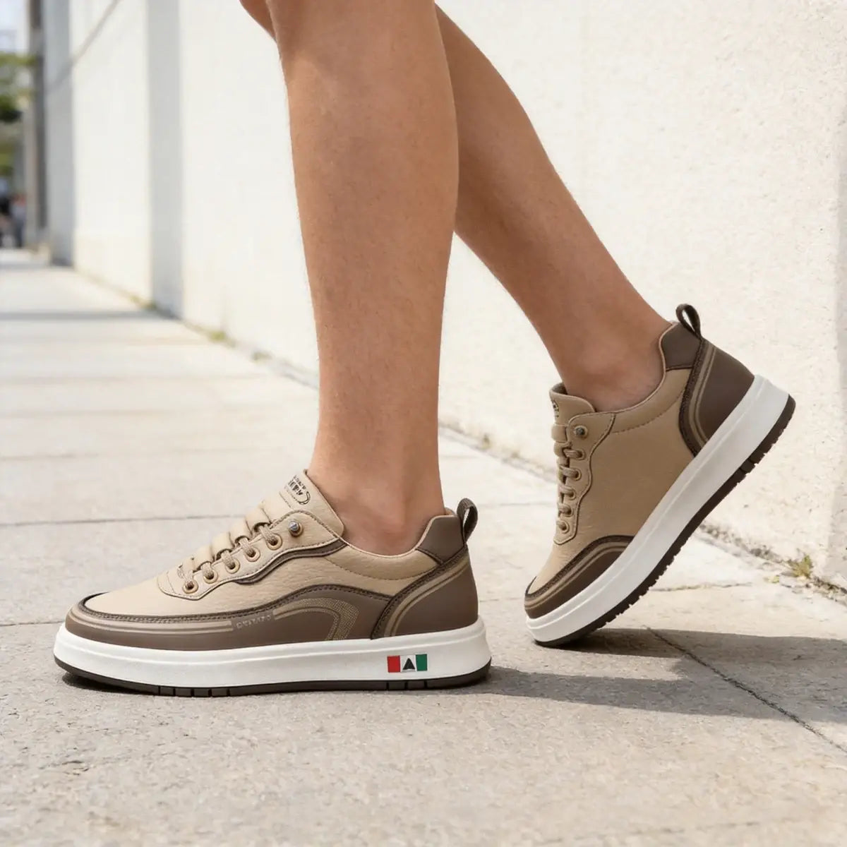 🔥【39-46】Zapatillas deportivas de piel resistentes al agua y a la suciedad con suelas suaves para una máxima comodidad.