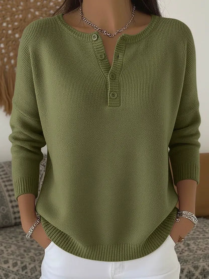 🌷【S-3XL】Női egyszerkeszű V-faszkú pulóver, laza és casual stílusú_4186086