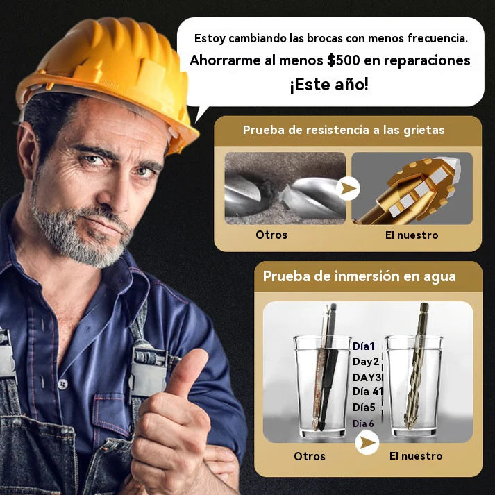 🔥Oferta caliente 2026🔥Juego de brocas excéntricas de 4 flautas de alta resistencia