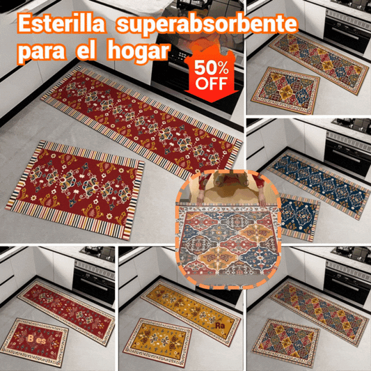 🛒Compra uno y llévate otro gratis👉【40*60+40*120cm】De uso común en casa🔥Alfombrilla superabsorbente