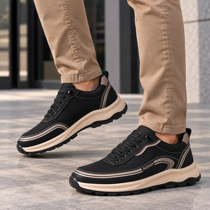 【Tallas 39-45】Zapatillas de piel impermeables y resistentes a las manchas con suelas suaves y cómodas