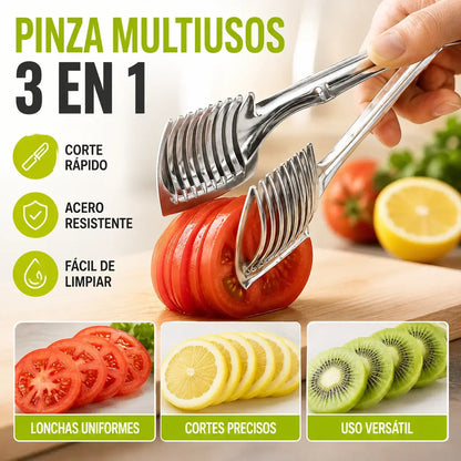 🍅 Cortador Manual de Cocina de Acero Inoxidable | Guía para Cortes Uniformes de Tomate, Limón, Cebolla y Más