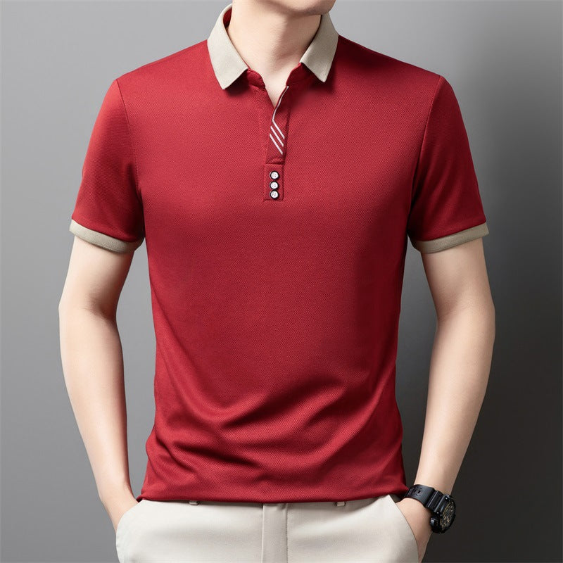 【50% de descuento】 ✨Camisa polo de manga corta para hombre