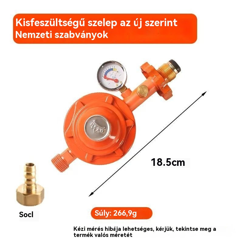 💥🏡Robbanásbiztos gáznyomásmérő nyomáscsökkentővel💥
