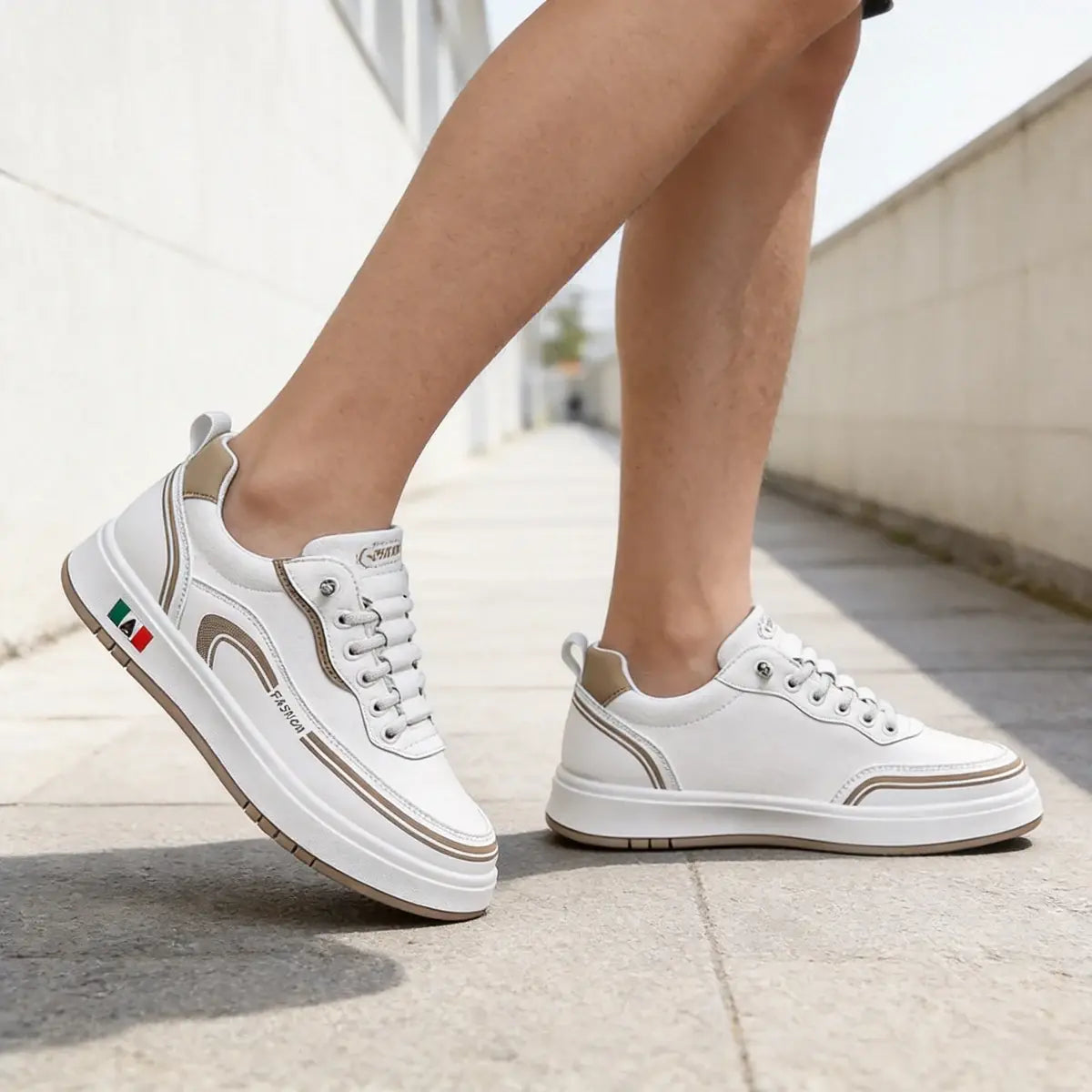 🔥【39-46】Zapatillas deportivas de piel resistentes al agua y a la suciedad con suelas suaves para una máxima comodidad.