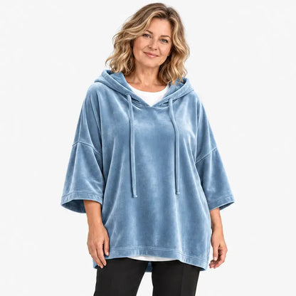 【S-5XL】Sudadera con capucha y corte holgado con bajo acanalado – Otoño/Invierno 2026