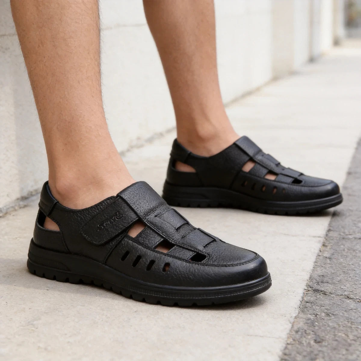 Sandalias de negocios impermeables y antideslizantes para hombre, ideales para el verano.