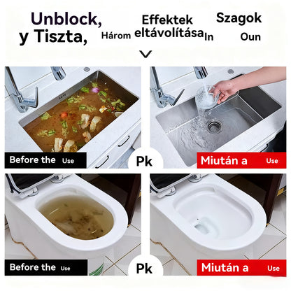 🛁💦【Vásárolj 1-et, kapsz 1-et ingyen】🌟Mosogató- és lefolyótisztító: Nagy sűrűségű hab, amely kivonatokból és lebontó enzimekből készül.