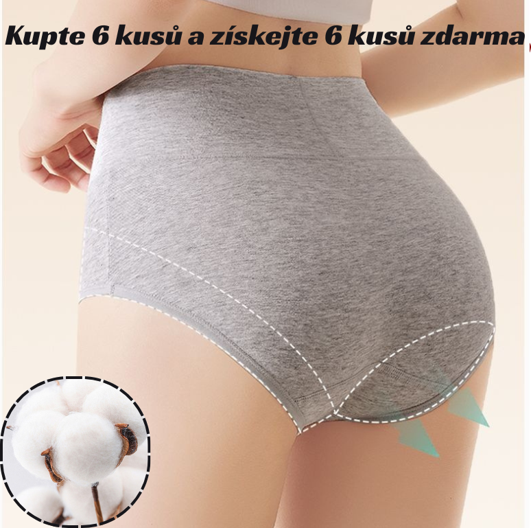 💖Utolsó nap 50% kedvezmény - 【6 darabos készlet】Magas derekú fenékemelő kiváló minőségű pamutból✨️ (45-105 kg)