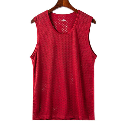 🔥🔥【Compre 1 y obtenga 1 gratis】【30-120kg】Camiseta informal de seda helada para hombre ✅ Ligera, transpirable y de secado rápido.