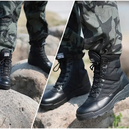🔥👍【38-45】Botas tácticas de alta calidad para otoño e invierno para hombres y mujeres: impermeables, cálidas y resistentes al desgaste