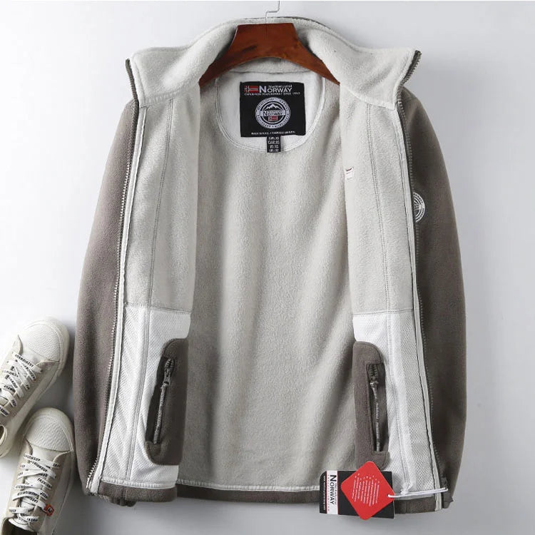 🧥【XS-3XL】Chaqueta de forro polar de terciopelo grueso para hombre, otoño e invierno, cálida, ligera, talla grande