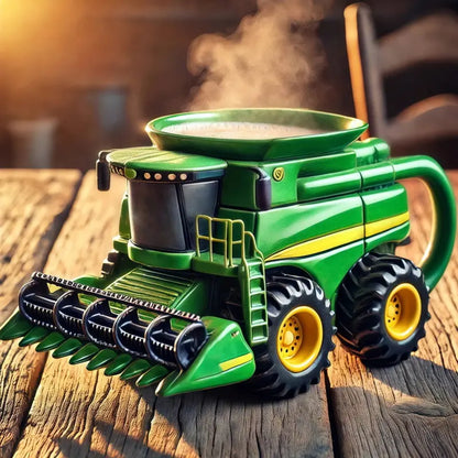 🔥【50% de descuento】Taza de café retro con forma de tractor agrícola