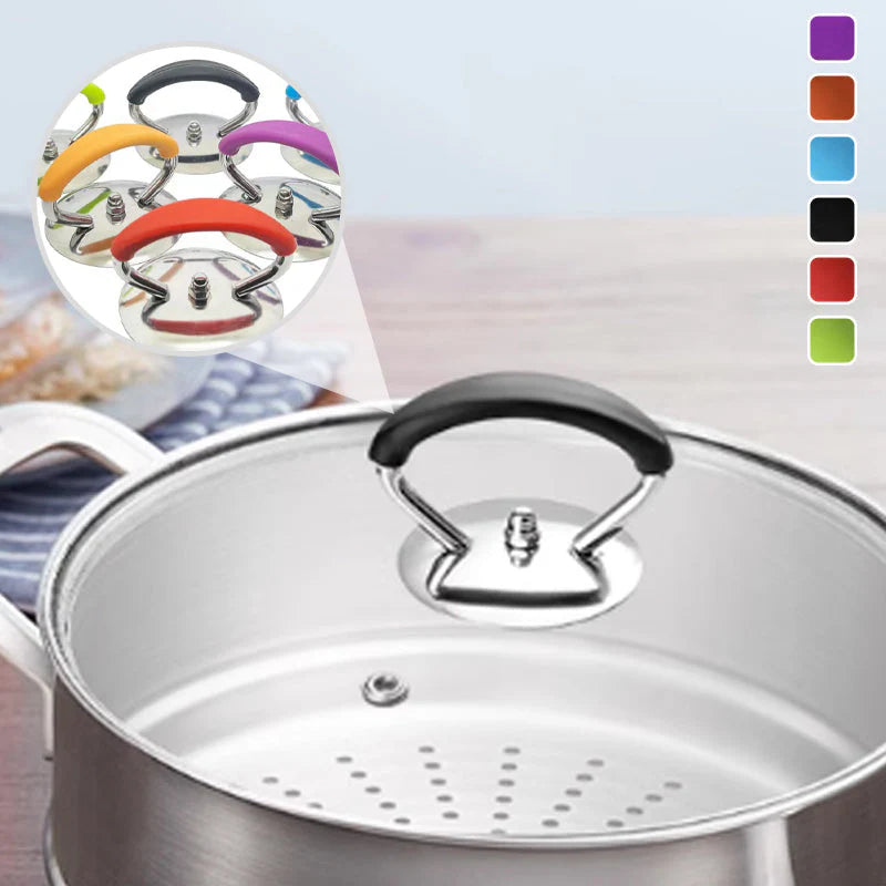 【10 db】Forrázásgátló csere fogantyú szilikon edényfedőhöz