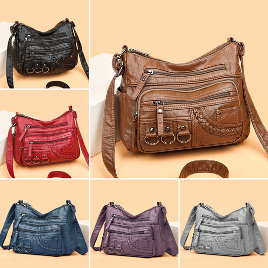 👜【Hot prodejní model】Nová dámská velkokapacitní taška přes rameno z měkké kůže_3905095