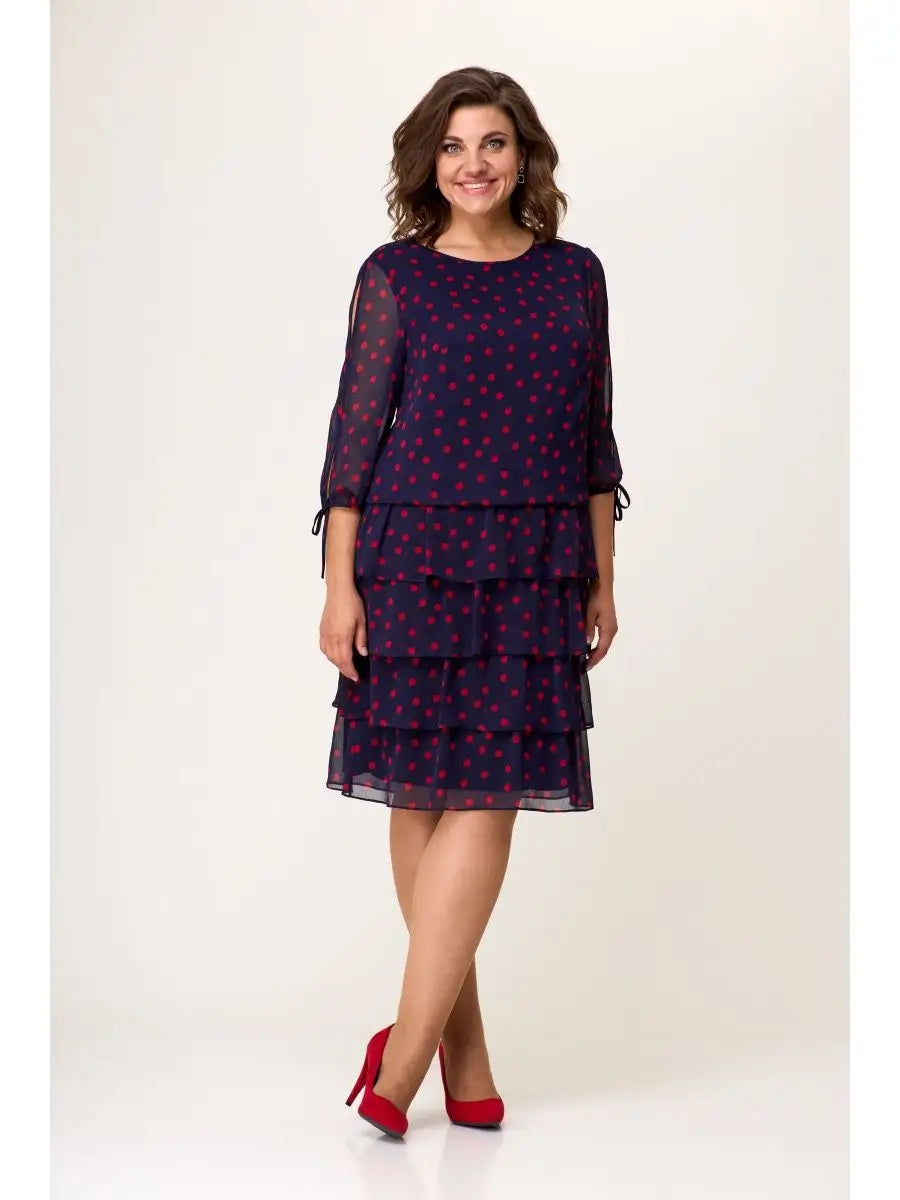 🏆【50% de descuento】【S-5XL】💃Vestido de lujo con silueta ligera, confeccionado en cómoda gasa._4208180