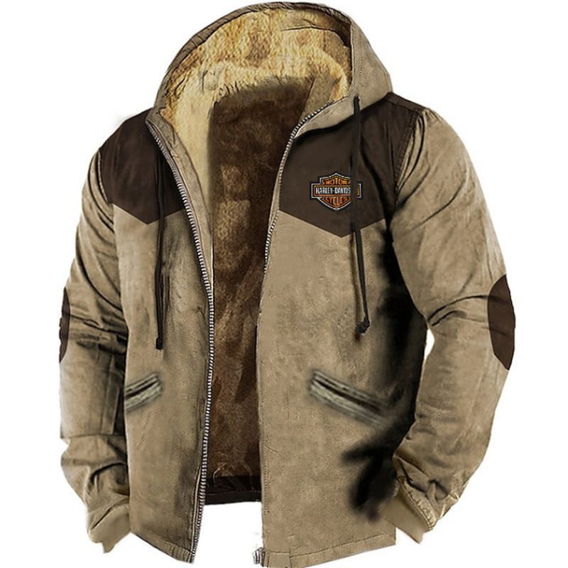 🔥🧥【M-5XL】 Módna pánska jesenná a zimná voľná bunda z hrubšieho zamatového materiálu_4160516