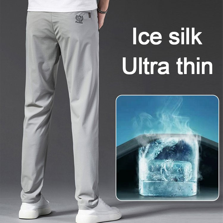 💥【80% DE DESCUENTO】M-5XL，Pantalones diarios de hielo súper elásticos y transpirables