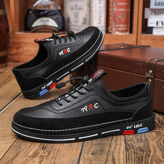 👞🔥【39-48】Los zapatos de negocios casuales para hombre están hechos de cuero impermeable y resistente a las manchas con una suela suave para un uso cómodo.